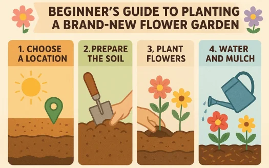 Infographic: Beginner’s Guide to Planting a Brand-New Flower Garden