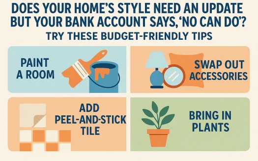 Infographic: Does Your Home’s Style Need an Update but Your Bank Account Says