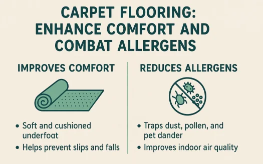 Infographic: Carpet Flooring: Enhance Comfort and Combat Allergens
