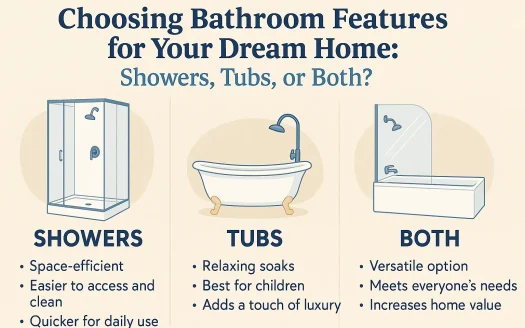 Infographic: Choosing Bathroom Features for Your Dream Home: Showers