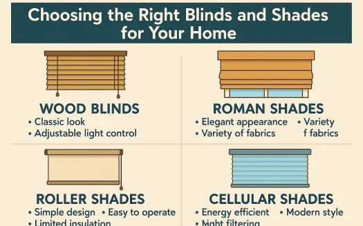 Infographic: Choosing the Right Blinds and Shades for Your Home