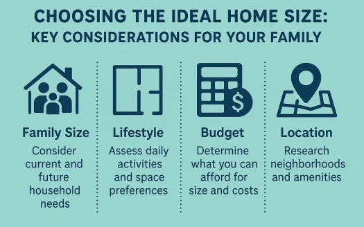 Infographic: Choosing the Ideal Home Size: Key Considerations for Your Family