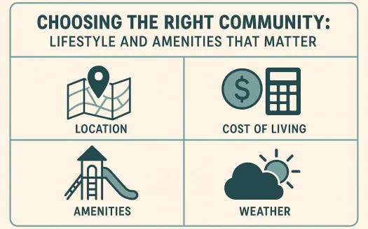 Infographic: Choosing the Right Community: Lifestyle and Amenities That Matter