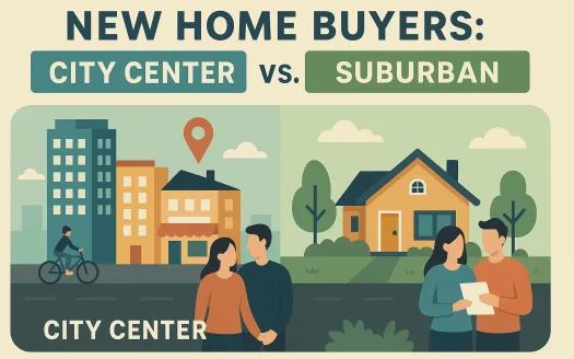 Infographic: New Home Buyers: City Center vs. Suburban Opportunities