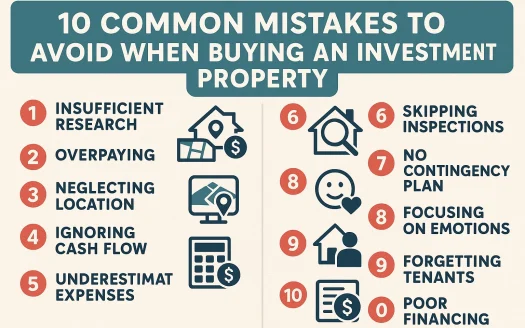 Infographic: 10 Common Mistakes to Avoid When Buying an Investment Property
