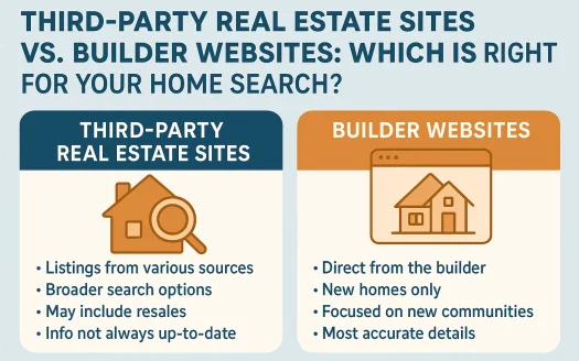 Infographic: Third-Party Real Estate Sites vs. Builder Websites: Which is Right for Your Home Search?