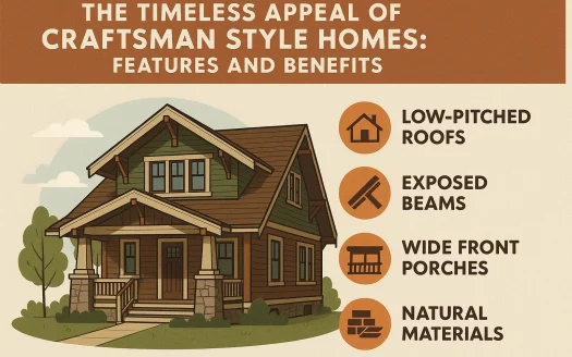 Infographic: The Timeless Appeal of Craftsman Style Homes: Features and Benefits