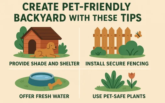 Infographic: Create Pet-Friendly Backyard with These Tips