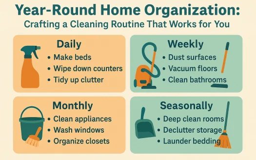 Infographic: Year-Round Home Organization: Crafting a Cleaning Routine That Works for You