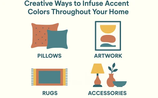 Infographic: Creative Ways to Infuse Accent Colors Throughout Your Home