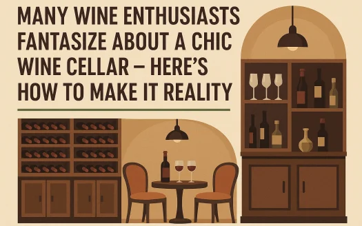 Infographic: Many Wine Enthusiasts Fantasize About a Chic Wine Cellar – Here’s How to Make It Reality