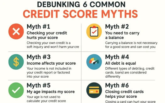 Infographic: Debunking 6 Common Credit Score Myths