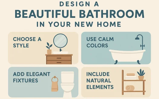 Infographic: Design a Beautiful Bathroom in Your New Home