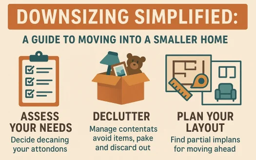 Infographic: Downsizing Simplified: A Guide to Moving into a Smaller Home