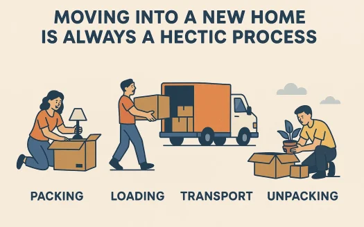 Infographic: Moving Into a New Home Is Always a Hectic Process