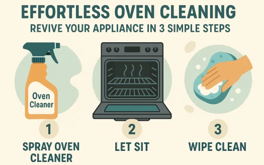 Infographic: Effortless Oven Cleaning: Revive Your Appliance in 3 Simple Steps