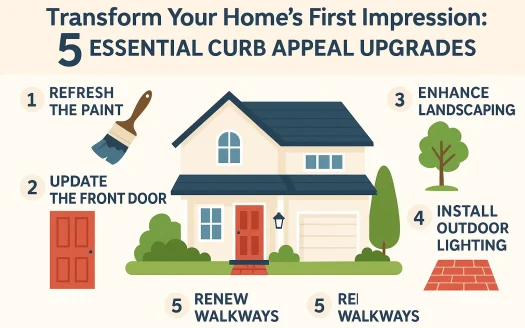 Infographic: Transform Your Home's First Impression: 5 Essential Curb Appeal Upgrades