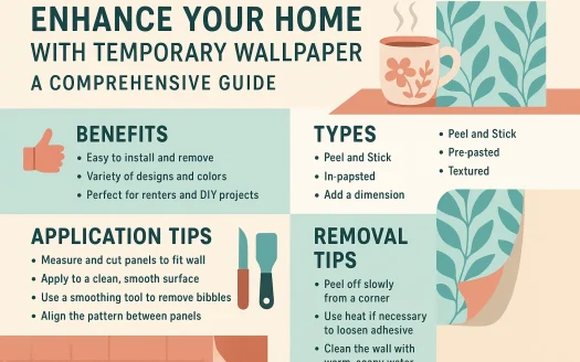 Infographic: Enhance Your Home with Temporary Wallpaper: A Comprehensive Guide