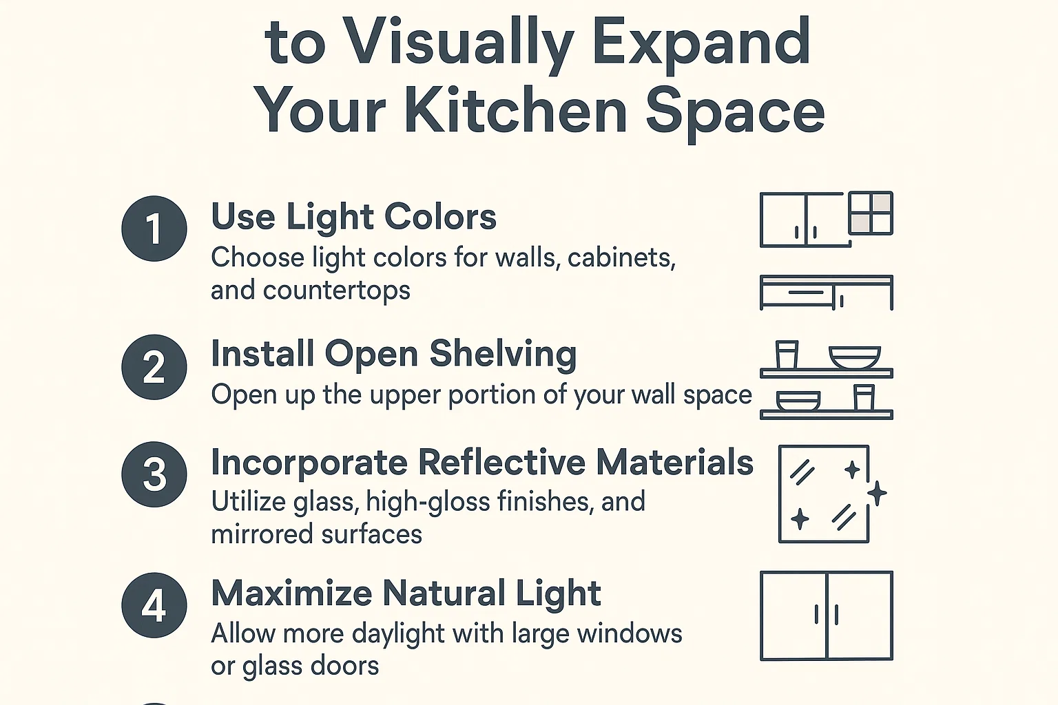 5 Design Strategies to Visually Expand Your Kitchen Space