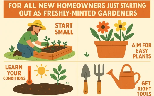 Infographic: For All New Homeowners Just Starting Out as Freshly-Minted Gardeners