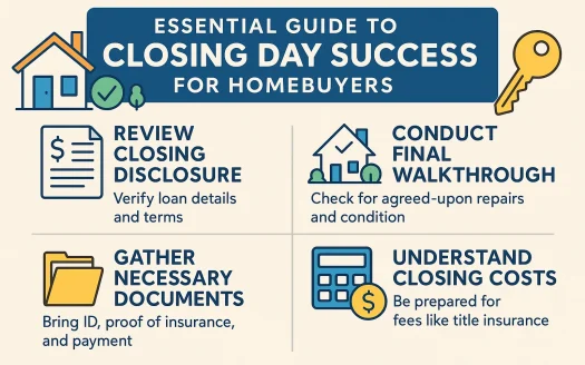 Infographic: Essential Guide to Closing Day Success for Homebuyers