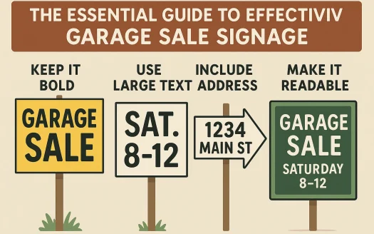 Infographic: The Essential Guide to Effective Garage Sale Signage