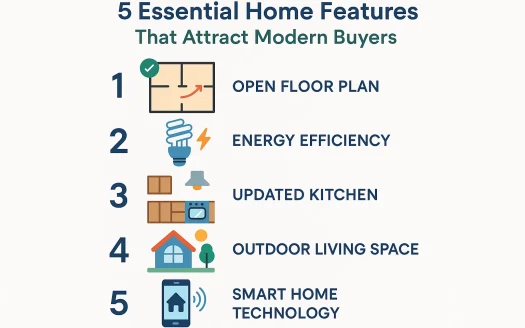 Infographic: 5 Essential Home Features That Attract Modern Buyers