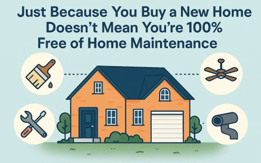 Infographic: Just Because You Buy a New Home Doesn’t Mean You’re 100% Free of Home Maintenance