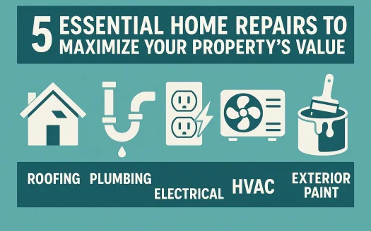 Infographic: 5 Essential Home Repairs to Maximize Your Property's Value