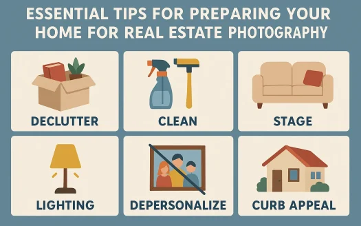 Infographic: Essential Tips for Preparing Your Home for Real Estate Photography
