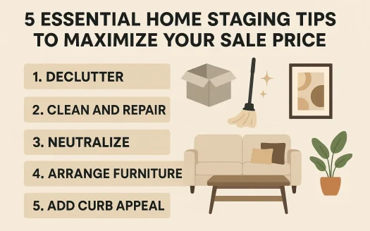 Infographic: 5 Essential Home Staging Tips to Maximize Your Sale Price