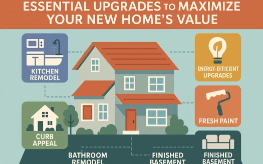 Infographic: Essential Upgrades to Maximize Your New Home's Value