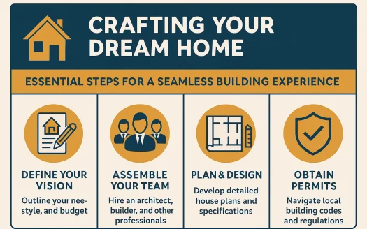 Infographic: Crafting Your Dream Home: Essential Steps for a Seamless Building Experience