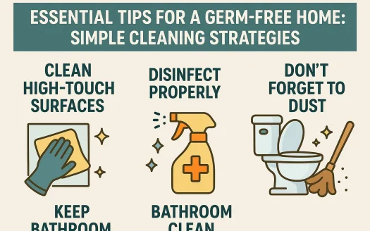 Infographic: Essential Tips for a Germ-Free Home: Simple Cleaning Strategies