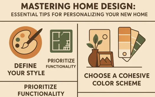 Infographic: Mastering Home Design: Essential Tips for Personalizing Your New Home