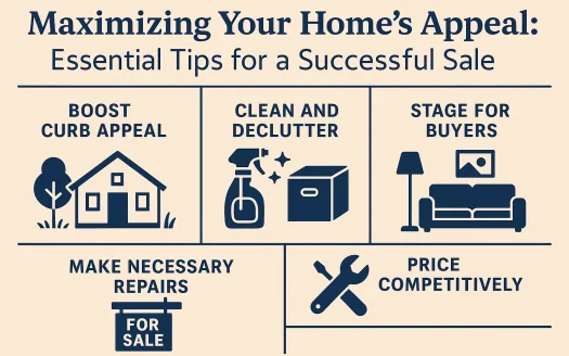 Infographic: Maximizing Your Home's Appeal: Essential Tips for a Successful Sale