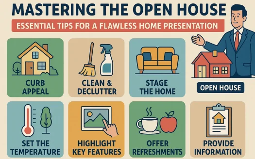 Infographic: Mastering the Open House: Essential Tips for a Flawless Home Presentation