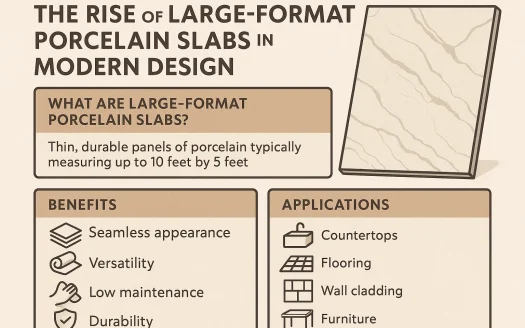 Infographic: The Rise of Large-Format Porcelain Slabs in Modern Design