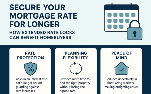Infographic: Secure Your Mortgage Rate for Longer: How Extended Rate Locks Can Benefit Homebuyers