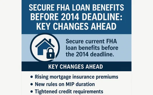 Infographic: Secure FHA Loan Benefits Before 2014 Deadline: Key Changes Ahead