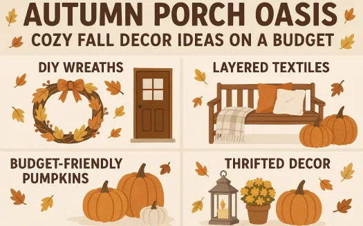 Infographic: Autumn Porch Oasis: Cozy Fall Decor Ideas on a Budget