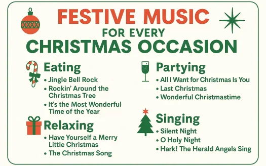 Infographic: Festive Music for Every Christmas Occasion