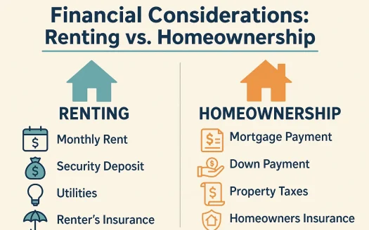 Infographic: Financial Considerations: Renting vs. Homeownership
