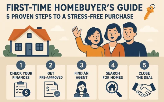 Infographic: First-Time Homebuyer's Guide: 5 Proven Steps to a Stress-Free Purchase