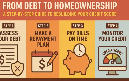 Infographic: From Debt to Homeownership: A Step-by-Step Guide to Rebuilding Your Credit Score