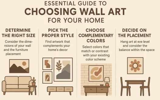 Infographic: Essential Guide to Choosing Wall Art for Your Home