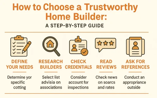 Infographic: How to Choose a Trustworthy Home Builder: A Step-by-Step Guide
