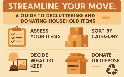 Infographic: Streamline Your Move: A Guide to Decluttering and Donating Household Items