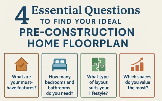 Infographic: 4 Essential Questions to Find Your Ideal Pre-Construction Home Floorplan