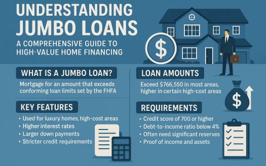 Infographic: Understanding Jumbo Loans: A Comprehensive Guide to High-Value Home Financing